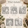 Botanical Escape – 50 Adult Coloring Pages