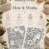 Botanical Escape – 50 Adult Coloring Pages
