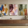 Chromatic Expressions - Mockup1 Chromatic Expressions β Set of 3 Abstract Wall Art Prints | Colorful Modern Digital Art