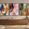 Chromatic Expressions - Mockup2 Chromatic Expressions β Set of 3 Abstract Wall Art Prints | Colorful Modern Digital Art