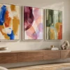 Chromatic Expressions - Mockup3 Chromatic Expressions β Set of 3 Abstract Wall Art Prints | Colorful Modern Digital Art