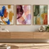 Chromatic Expressions - Mockup4 Chromatic Expressions β Set of 3 Abstract Wall Art Prints | Colorful Modern Digital Art