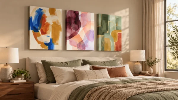 Chromatic Expressions - Mockup5 Chromatic Expressions β Set of 3 Abstract Wall Art Prints | Colorful Modern Digital Art