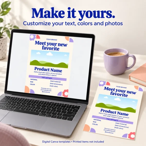 Color_Bloom_Mockup3 Small Business Canva Template Bundle | Packaging Cards & Instagram Posts | Color Bloom