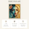 Digital Duality - Mockup7 Digital Duality – Colorful Abstract Woman Portrait Wall Art