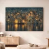 Lanterns of the Lost City – Printable Night City Wall Art