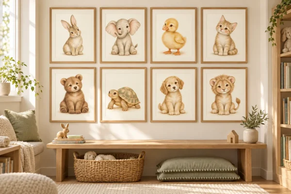 Little Gentle Souls – Baby Animal Printable Wall Art Set of 8