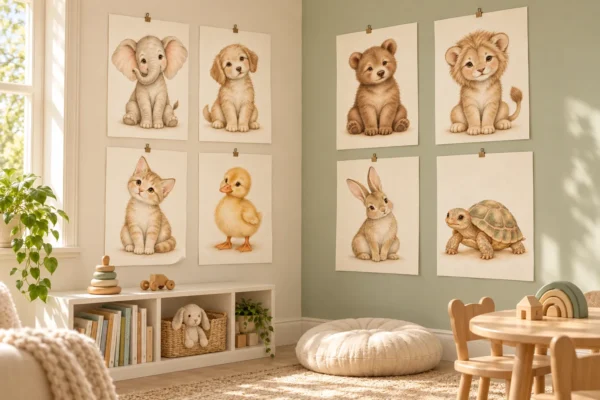 Little Gentle Souls – Baby Animal Printable Wall Art Set of 8