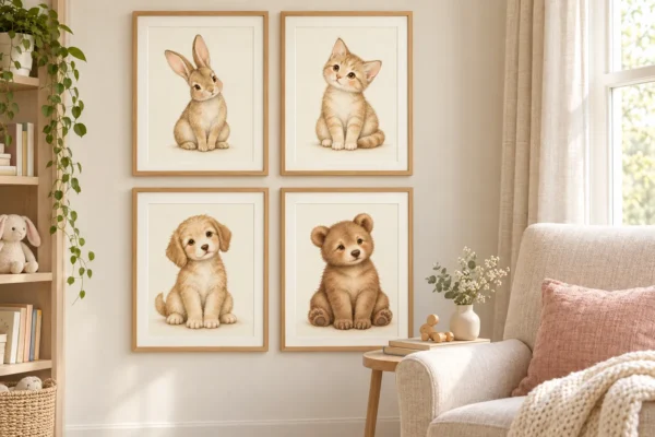 Little Gentle Souls – Baby Animal Printable Wall Art Set of 8