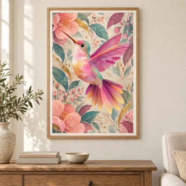 Pastel Wings & Petal Symphony – 2 Piece Printable Wall Art Set
