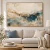 Blue and Beige Abstract Wall Art – Printable Landscape Art | Patina Reverie