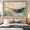 Blue and Beige Abstract Wall Art – Printable Landscape Art | Patina Reverie
