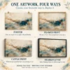 Blue and Beige Abstract Wall Art – Printable Landscape Art | Patina Reverie