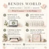Floral Woman Wall Art Set of 6 – Petal Couture Printable Art
