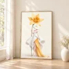 Floral Woman Wall Art Set of 6 – Petal Couture Printable Art