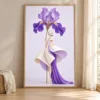 Floral Woman Wall Art Set of 6 – Petal Couture Printable Art