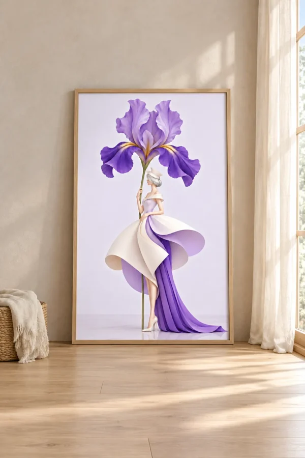 Floral Woman Wall Art Set of 6 – Petal Couture Printable Art