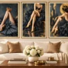 Royal_Noir_Collection_ Mockup1 Royal Noir Collection – 3 Piece Black & Gold Wall Art Set