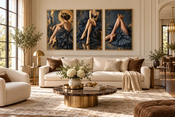 Royal_Noir_Collection_ Mockup11 Royal Noir Collection – 3 Piece Black & Gold Wall Art Set