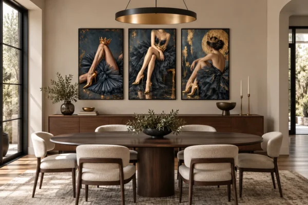 Royal_Noir_Collection_ Mockup12 Royal Noir Collection – 3 Piece Black & Gold Wall Art Set