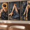 Royal_Noir_Collection_ Mockup2 Royal Noir Collection – 3 Piece Black & Gold Wall Art Set