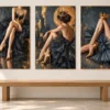 Royal_Noir_Collection_ Mockup3 Royal Noir Collection – 3 Piece Black & Gold Wall Art Set