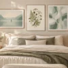 Sage Serenity Collection – Set of 3 Printable Wall Art | Botanical, Landscape & Abstract Digital Prints