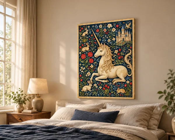 Medieval Unicorn Printable Wall Art – The Unicorn’s Garden