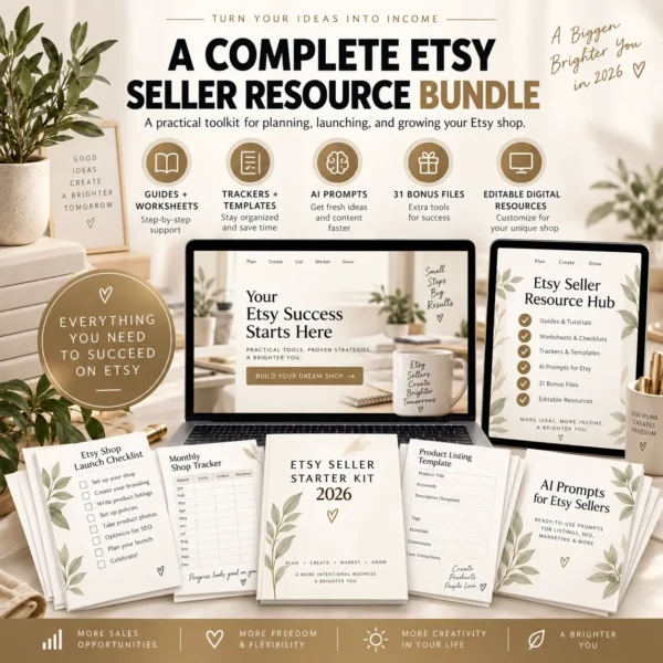 Etsy Seller Starter Kit – Complete Shop Launch & Growth Toolkit