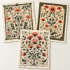 Art Nouveau Botanical Wall Art Set of 3 – Vintage Floral Printable Art