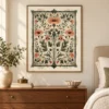 Art Nouveau Botanical Wall Art Set of 3 – Vintage Floral Printable Art