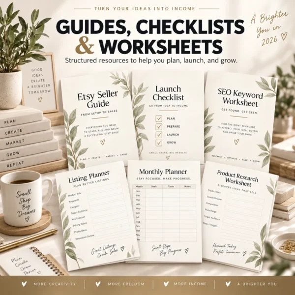Etsy Seller Starter Kit – Complete Shop Launch & Growth Toolkit