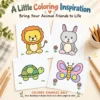 mockup2 Animal Coloring Pages for Kids Ages 4–7 – My Happy Animal Friends, 30 Designs
