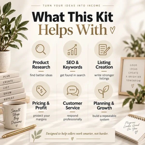 Etsy Seller Starter Kit – Complete Shop Launch & Growth Toolkit
