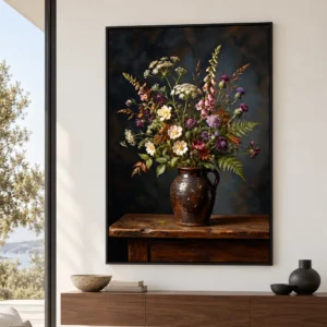 Vintage Floral Printable Wall Art – Twilight Meadow