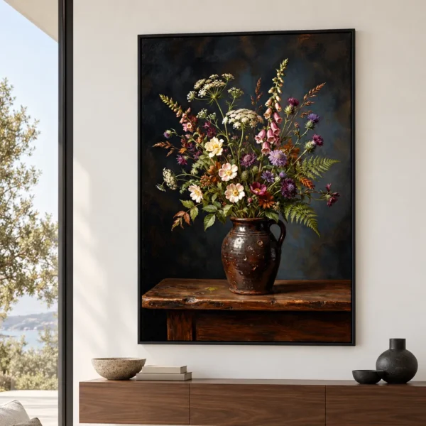 Vintage Floral Printable Wall Art – Twilight Meadow