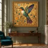 Gold Hummingbird Printable Wall Art – Gilded Wings
