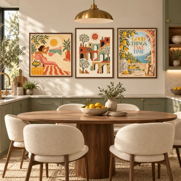 Mediterranean Printable Wall Art Set of 3 – Mediterranean Slow Living