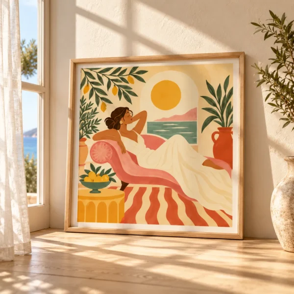 Mediterranean Printable Wall Art Set of 3 – Mediterranean Slow Living