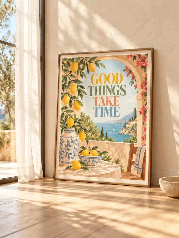 Mediterranean Printable Wall Art Set of 3 – Mediterranean Slow Living