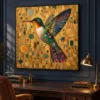 Gold Hummingbird Printable Wall Art – Gilded Wings