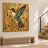 Gold Hummingbird Printable Wall Art – Gilded Wings