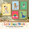 Kids Printable Wall Art Bundle of 50 – Little Happy World