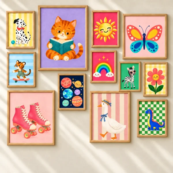 Kids Printable Wall Art Bundle of 50 – Little Happy World